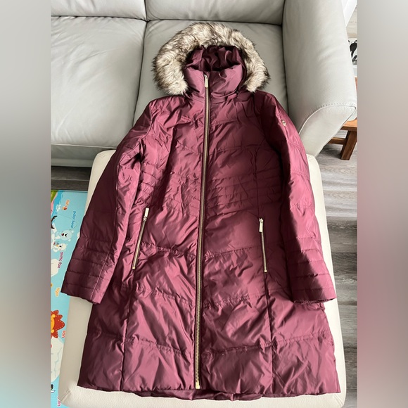 NWOT - Michael Kors Women’s Long Down Coat - Size L - Picture 1 of 6